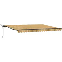 vidaXL , store enroulable, multicolore, 450 x 300 cm, polyester