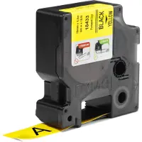 Dymo 18433 (S0718470) - (19 mm) - Noir sur jaune - Ruban