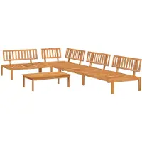 vidaXL Ensemble de 5 canapés de jardin en palettes en bois massif d'acacia