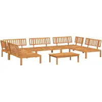 Syfax Salon palette de jardin 6 pcs bois d'acacia massif