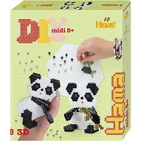 Hama Ensemble de perles Midi - 3D - 2500 pièces - Panda - - UneTaille - Perles