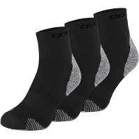 Odlo - Chaussettes de trail/running - Ceramicool Run Socks Quarter Black - Taille 45-47 - Noir