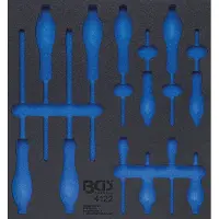 Bgs 4122-1 Garniture pour servante d'atelier 2/3, vide pour : Jeu de tournevis, 12 pces.