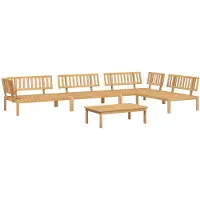 Syfax Salon palette de jardin 5 pcs bois d'acacia massif