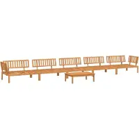 vidaXL Ensemble de 6 canapés de jardin en palettes en bois massif d'acacia