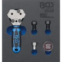 Bgs Garniture de servante d'atelier 1/6 : appareil à border DIN 4,75 / 5 / 6 mm - 9838