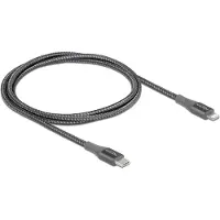 DeLOCK Daten- und Ladekabel USB Type-C,lightning, grau 1m