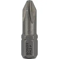 Bosch Ph2 C 25 Mm Screwdriver Cross-shaped Bit 25 Units Argenté