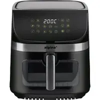 Alpina Friteuse à air chaud 9 L, 1 800 W, affichage numérique, Friteuse, Noir