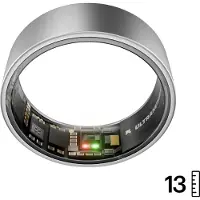 Ultrahuman Ring AIR Raw Titanium - Size 13 (13, Titane), Bague connectée, Gris