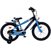 Volare Vélo enfant Sportivo - Garçons - 18 pouces - Bleu Noir - Deux freins à main