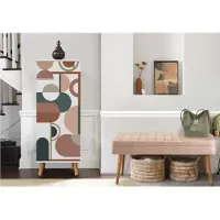 Skye Decor , Vegas White - 942 - 0900, ensemble de meubles d'entrée, blanc, 100 % PANNEAUX DE PARTICULES MÉLAMINÉS, 50 x 38 x 135 cm