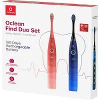 Oclean Flow Find Duo Set Adult Sonic toothbrush Blue, Pink