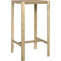 Syfax Table de bar 60x60x110 cm Bois de pin imprégné