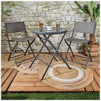 Home Deco Factory Table - - Elba - Pliable - Grise
