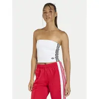 Adidas Originals 3 Stripes Tube Sleeveless Top Blanc XL Femme