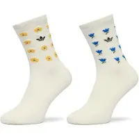 Adidas Chaussettes Originals x Liberty London Crew Socks 2 Pairs femmes - Blanc - M