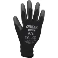 Ks Tools Gants noirs, taille L, lot de 12 paires