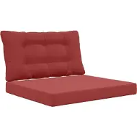 vidaXL Coussin De Canapé D'extérieur 2 Pcs Bordeaux Polyester
