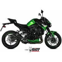 MIVV Double Gun Kawasaki Z900 2020-24 K.052.sdgb Not Homologated Slip On Muffler Argenté Not Homologated