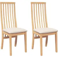 vidaXL Chaises de salle à manger avec coussins 2 pcs. Bois massif d'hévéa