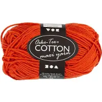 Creativ Company Katoengaren Afm 8/8 L : 80-85 M Rood - 50gr.