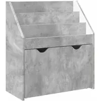 vidaXL Étagère pour enfants, gris béton, 60 x 29,5 x 69 cm, en panneaux de particules