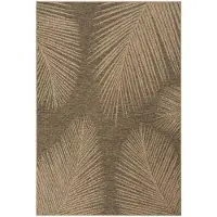 Un Amour De Tapis Tapis d'intérieur/d'extérieur LYN13 REZA 4, aspect jute, motif de feuilles