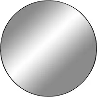Ebuy24 Jeanne Miroir Ø40 cm, cadre noir.