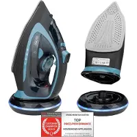 TZS First Austria Fer à vapeur - Sans fil - 2400W - Noir/Bleu