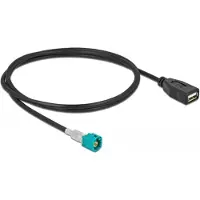 DeLOCK 90487 Câble coaxial 1 m HSD Z USB 2.0 Type-A Noir (90487)