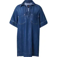 BOSS pour femme. 50558674 Polo Vestdio bleu (M), Casuel, Coton, Manche courte
