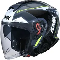 SMK-Link GTJ Tourer Noir Gris Casque Jet Taille S