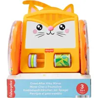 Fisher-Price Jouet d'Activité - Miroir chat rampant de 22 cm - - UneTaille - Jouets d'Activité