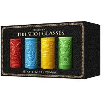 Mikamax Tiki Shot Glasses, Verres à cocktail, Multicolore