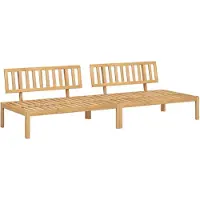 Syfax Canapés centraux palette de jardin 2 pcs bois massif d'acacia