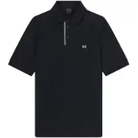 Armani Exchange pour homme. XM002067AF10366UB101 Polo noir (S), Casuel, Coton, Manche courte