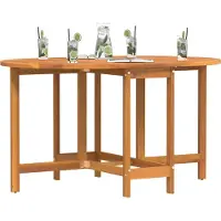 vidaXL Table de jardin marron 110 x 60 x 72 cm bois massif acacia