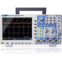Peaktech P 1375 - Oscilloscope tactile 4 canaux 100 MHz | 1 GS/s, 8 bits, 8" TFT | WiFi, USB, LAN | Générateur arbitraire & Multimètre | Appareil de mesure professionnel de laboratoire