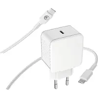 BigBen Interactive Kit Chargeur USB C 65W PD + Câble USB C / USB C 2m Blanc Bigben