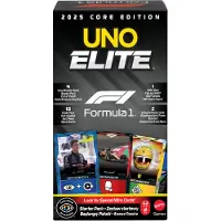 Mattel Jeu de cartes de démarrage UNO Formule 1 Élite