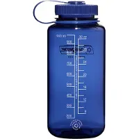 Nalgene - Bouteille en Tritan recyclé - Bouteille Grande Ouverture 1L Denim Sustain - Bleu