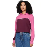 FILA Femmes, Pull-over, Bluza damska Fila Laagna różowo-bordowa FAW0907 43200 M, Pink, Rose, Rouge, (M)