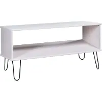 vidaXL Table basse New York Blanc Pin massif