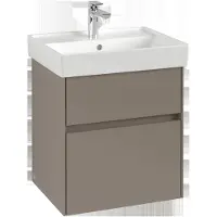 Villeroy & Boch Collaro Meuble sous-lavabo, 2 tiroirs, lavabo au centre, 510x546x414mm, C00700AF
