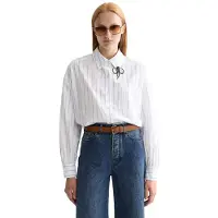 Scotch & Soda Girlfriend Long Sleeve Shirt Blanc 40 Femme