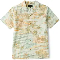 Roark - Chemise légère en coton biologique - Gonzo SS Woven Seafoam pour Homme en Coton - Taille M - Bleu