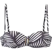 LASCANA Hauts de bikini anthracite / blanc