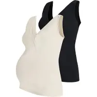 Mamalicious Haut beige / noir