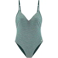 Copenhagen Studios Maillot de bain pétrole / sapin / blanc naturel